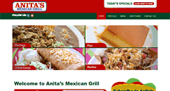 Desktop Screenshot of anitasmexicangrill.com